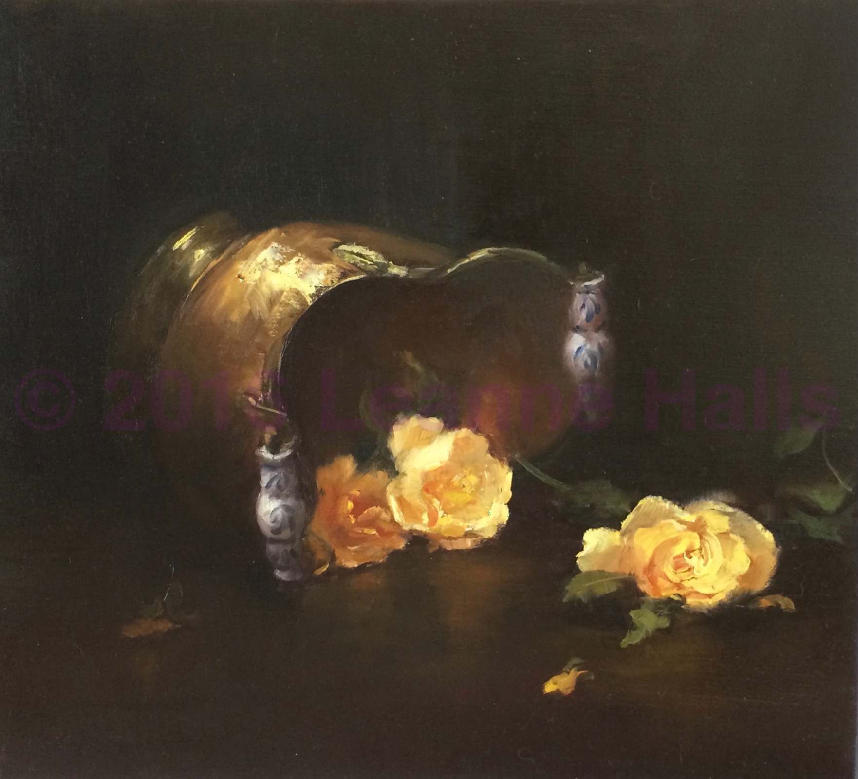 Coal Scuttle and Roses