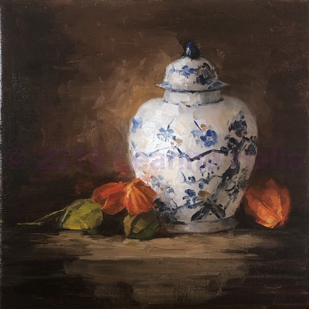 Blue Ginger Vase
