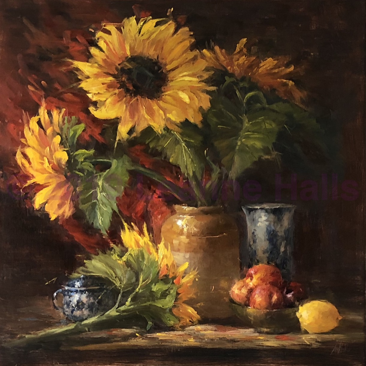 Sunflowers and Vases