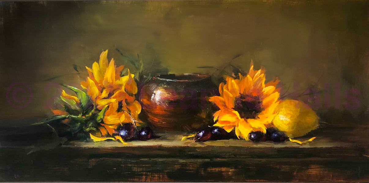 Sunflowers and Grapes